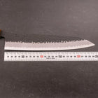 Gyuto Stainless Clad Blue Super Kurouchi Tsuchime Yaki Urushi Handle 240mm-[Musashi]-[Japanese-Kitchen-Knives]