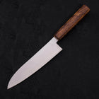 Gyuto Stainless Clad Blue Super Polished Sumi Urushi Handle 180mm-[Musashi]-[Japanese-Kitchen-Knives]