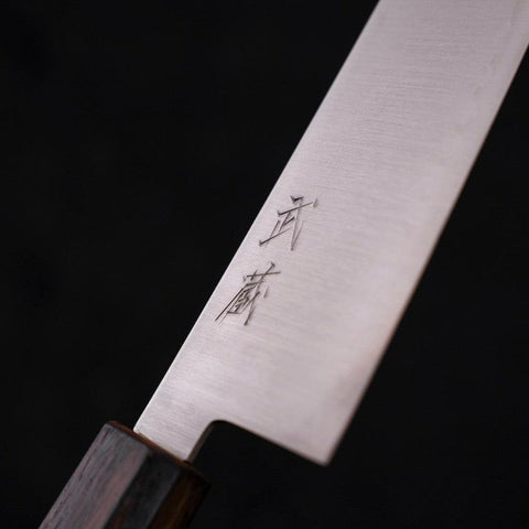 Gyuto Stainless Clad Blue Super Polished Sumi Urushi Handle 210mm-[Musashi]-[Japanese-Kitchen-Knives]