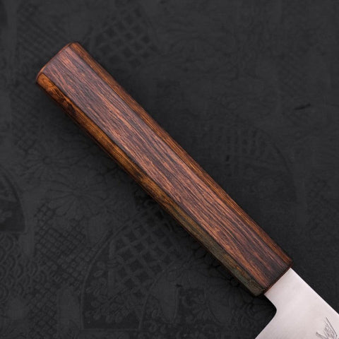 Gyuto Stainless Clad Blue Super Polished Sumi Urushi Handle 210mm-[Musashi]-[Japanese-Kitchen-Knives]