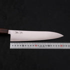 Gyuto Stainless Clad Blue Super Polished Sumi Urushi Handle 210mm-[Musashi]-[Japanese-Kitchen-Knives]