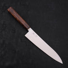 Gyuto Stainless Clad Blue Super Polished Sumi Urushi Handle 210mm-[Musashi]-[Japanese-Kitchen-Knives]