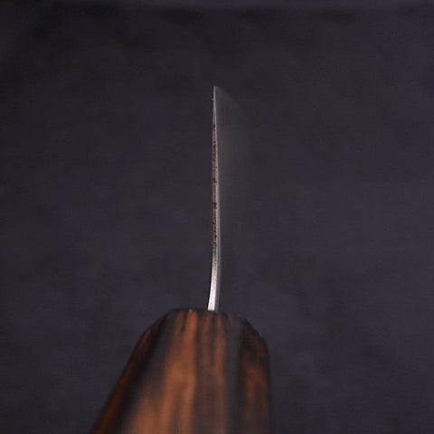 Gyuto Stainless Clad Blue Super Polished Sumi Urushi Handle 240mm-[Musashi]-[Japanese-Kitchen-Knives]