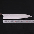 Gyuto Stainless Clad Blue Super Polished Sumi Urushi Handle 240mm-[Musashi]-[Japanese-Kitchen-Knives]