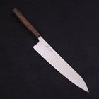 Gyuto Stainless Clad Blue Super Polished Sumi Urushi Handle 240mm-[Musashi]-[Japanese-Kitchen-Knives]