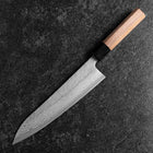 Gyuto Sweden Stainless Steel Nashiji Washi Damascus Black Walnut Handle 210mm-[Musashi]-[Japanese-Kitchen-Knives]
