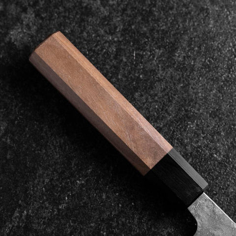 Gyuto Sweden Stainless Steel Nashiji Washi Damascus Black Walnut Handle 210mm-[Musashi]-[Japanese-Kitchen-Knives]