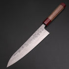 Gyuto Sweden Stainless Steel Nashiji Washi Damascus Walnut Handle 210mm-[Musashi]-[Japanese-Kitchen-Knives]