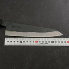 Gyuto V-Toku 2 Kurouchi Damascus Buffalo Ebony Handle 185mm-[Musashi]-[Japanese-Kitchen-Knives]