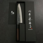 Gyuto V-Toku 2 Kurouchi Damascus Buffalo Ebony Handle 185mm-[Musashi]-[Japanese-Kitchen-Knives]