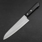 Gyuto VG-1 Polished Western Black Handle 180mm (Tsuba-nashi)-[Musashi]-[Japanese-Kitchen-Knives]