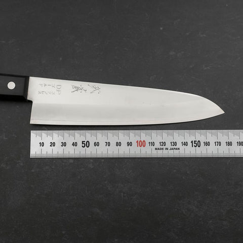Gyuto VG-1 Polished Western Black Handle 180mm (Tsuba-nashi)-[Musashi]-[Japanese-Kitchen-Knives]