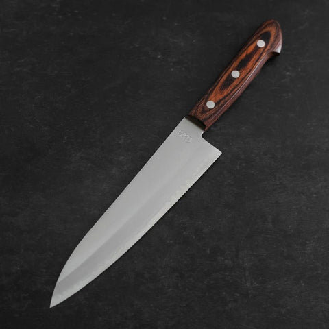 Cuchillo Gyuto VG-1 Pulido con Mango Occidental de Caoba 180mm