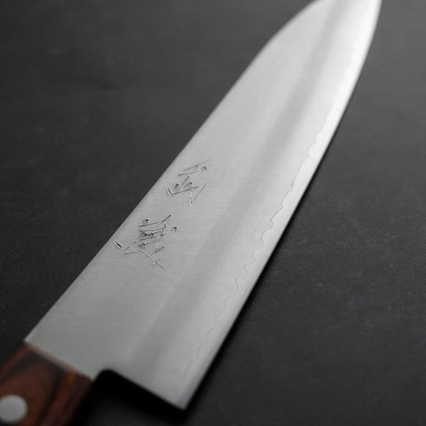 Cuchillo Gyuto VG-1 Pulido con Mango Occidental de Caoba 180mm