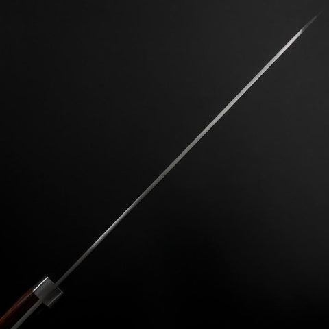 Gyuto VG-1 Polished Western Mahogany Handle 180mm-[Musashi]-[Japanese-Kitchen-Knives]