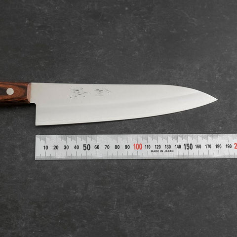 Cuchillo Gyuto VG-1 Pulido con Mango Occidental de Caoba 180mm