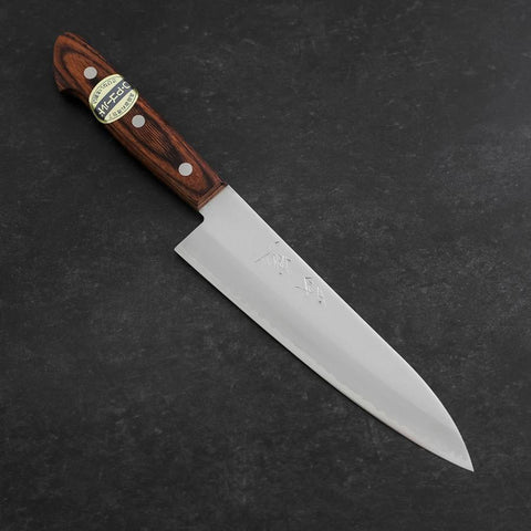 Cuchillo Gyuto VG-1 Pulido con Mango Occidental de Caoba 180mm