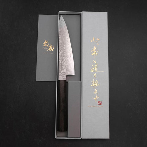 Gyuto VG-10 Damascus Ashwood Handle 145mm-[Musashi]-[Japanese-Kitchen-Knives]