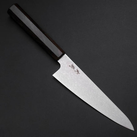 Gyuto VG-10 Damascus Ashwood Handle 150mm (5.9”)-[Musashi]-[Japanese-Kitchen-Knives]