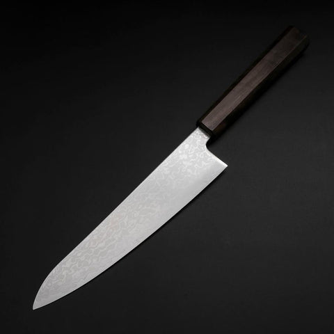 Gyuto VG-10 Damascus Ashwood Handle 195mm (7.7”)-[Musashi]-[Japanese-Kitchen-Knives]