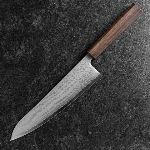 Gyuto VG-10 Damascus Ashwood Handle 210mm (8.3”)-[Musashi]-[Japanese-Kitchen-Knives]