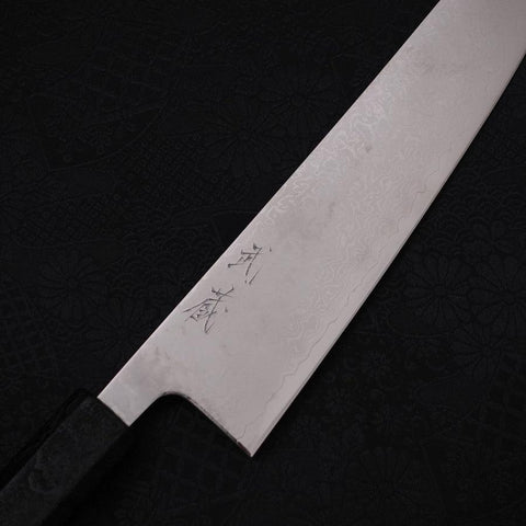 Gyuto VG-10 Damascus Black Ishime Urushi Handle 210mm-[Musashi]-[Japanese-Kitchen-Knives]