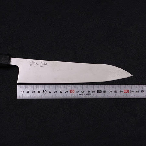 Gyuto VG-10 Damascus Black Ishime Urushi Handle 210mm-[Musashi]-[Japanese-Kitchen-Knives]