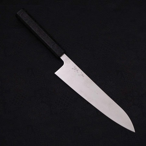 Gyuto VG-10 Damascus Black Ishime Urushi Handle 210mm-[Musashi]-[Japanese-Kitchen-Knives]