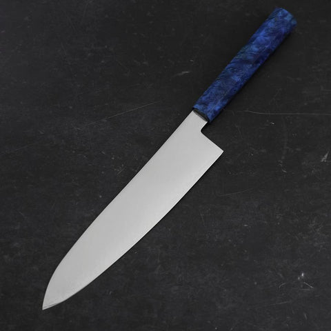 Gyuto VG-10 Damascus Blue Birch Handle 210mm (8.3”)-[Musashi]-[Japanese-Kitchen-Knives]
