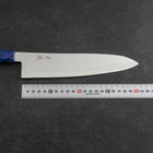 Gyuto VG-10 Damascus Blue Birch Handle 210mm (8.3”)-[Musashi]-[Japanese-Kitchen-Knives]