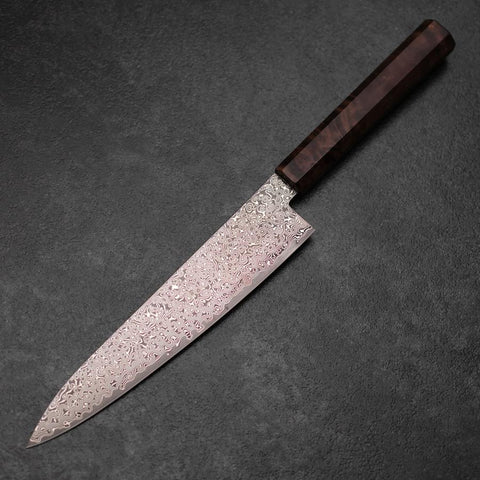 Gyuto VG-10 Damascus Brown Birch Handle 210mm (8.3”)-[Musashi]-[Japanese-Kitchen-Knives]
