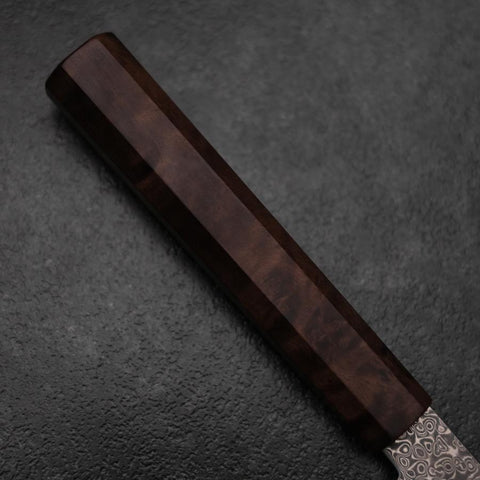 Gyuto VG-10 Damascus Brown Birch Handle 210mm (8.3”)-[Musashi]-[Japanese-Kitchen-Knives]
