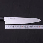 Gyuto VG-10 Damascus Buffalo Ebony Handle 210mm (8.3”)-[Musashi]-[Japanese-Kitchen-Knives]