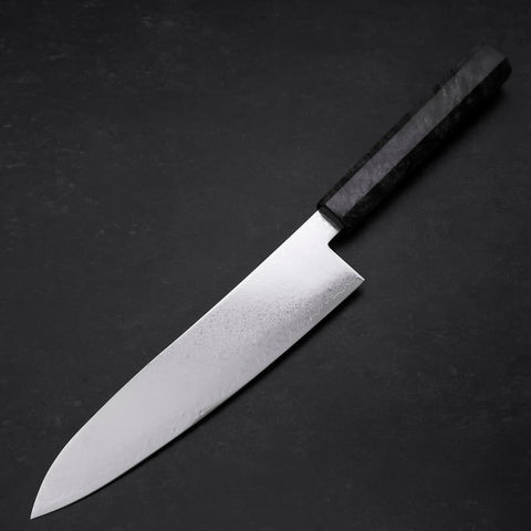 Gyuto VG-10 Damascus Gray Birch Handle 210mm (8.3”)-[Musashi]-[Japanese-Kitchen-Knives]