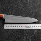Gyuto VG-10 Damascus Shitan Ebony Handle 180mm (7”)-[Musashi]-[Japanese-Kitchen-Knives]