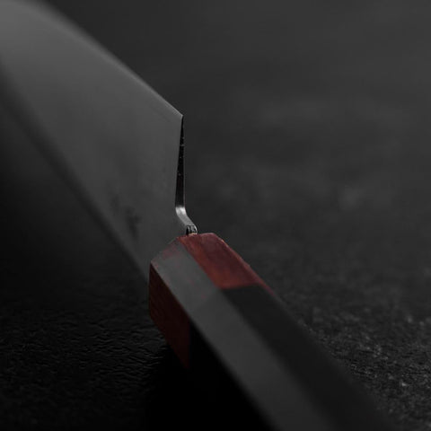 Gyuto VG-10 Damascus Shitan Ebony Handle 210mm (8.3”)-[Musashi]-[Japanese-Kitchen-Knives]
