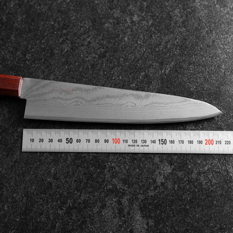 Gyuto VG-10 Damascus Shitan Ebony Handle 210mm (8.3”)-[Musashi]-[Japanese-Kitchen-Knives]