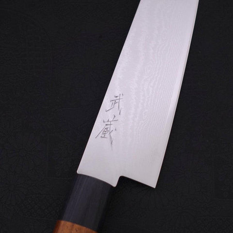 Gyuto VG-10 Damascus Shitan Handle 210mm-[Musashi]-[Japanese-Kitchen-Knives]