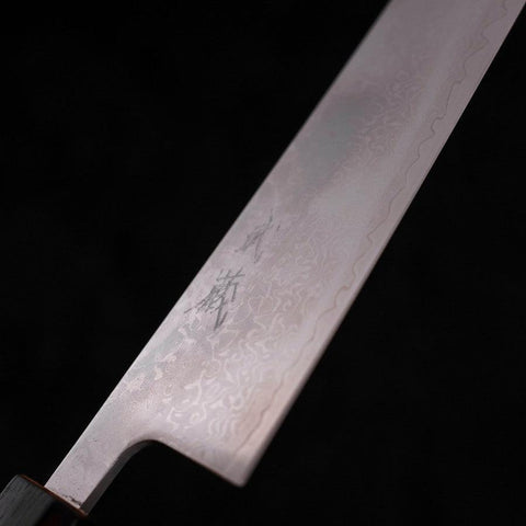 Gyuto VG-10 Damascus Sumi Urushi Handle 210mm-[Musashi]-[Japanese-Kitchen-Knives]