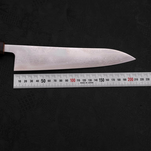 Gyuto VG-10 Damascus Sumi Urushi Handle 210mm-[Musashi]-[Japanese-Kitchen-Knives]