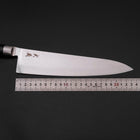 Gyuto VG-10 Damascus Western Black Round Handle 235mm (9.3”)-[Musashi]-[Japanese-Kitchen-Knives]