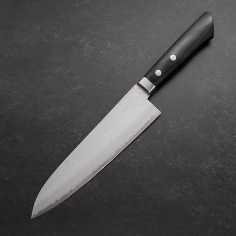 Gyuto VG-10 Damascus Western Dark Handle 180mm-[Musashi]-[Japanese-Kitchen-Knives]