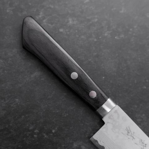 Gyuto VG-10 Damascus Western Dark Handle 180mm-[Musashi]-[Japanese-Kitchen-Knives]