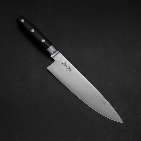 Gyuto VG-10 Damascus Western Round Handle 200mm (7.9”)-[Musashi]-[Japanese-Kitchen-Knives]