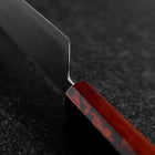 Gyuto VG-10 Damascus Yamanaka Red Urushi Handle 210mm (8.3”)-[Musashi]-[Japanese-Kitchen-Knives]