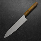 Gyuto VG-10 Damascus Yellow-Brown Birch Handle 210mm (8.3”)-[Musashi]-[Japanese-Kitchen-Knives]