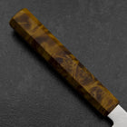 Gyuto VG-10 Damascus Yellow-Brown Birch Handle 240mm-[Musashi]-[Japanese-Kitchen-Knives]