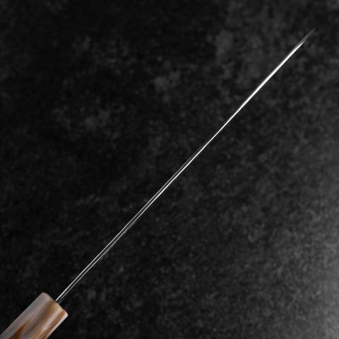 Gyuto VG-10 Mirror Tsuchime Damascus Dark Pink Buffalo Maple Handle 210mm (8.3”)-[Musashi]-[Japanese-Kitchen-Knives]