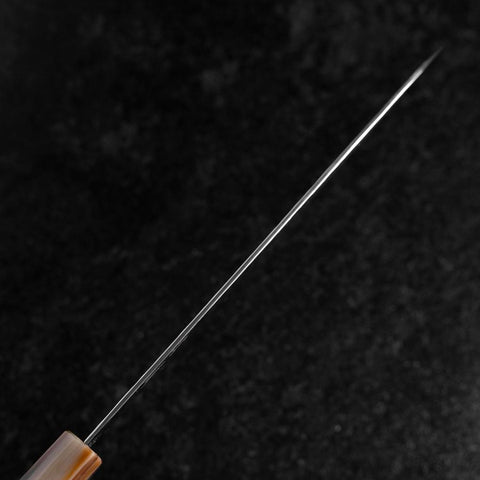 Gyuto VG-10 Mirror Tsuchime Damascus Light Pink Buffalo Maple Handle 210mm-[Musashi]-[Japanese-Kitchen-Knives]