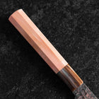 Gyuto VG-10 Mirror Tsuchime Damascus Light Pink Buffalo Maple Handle 210mm-[Musashi]-[Japanese-Kitchen-Knives]